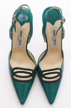 Load image into Gallery viewer, Jimmy Choo Stingray Leather Detail Sling Back
