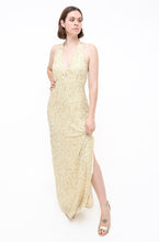 Load image into Gallery viewer, Lemon Vintage Beaded Gown

