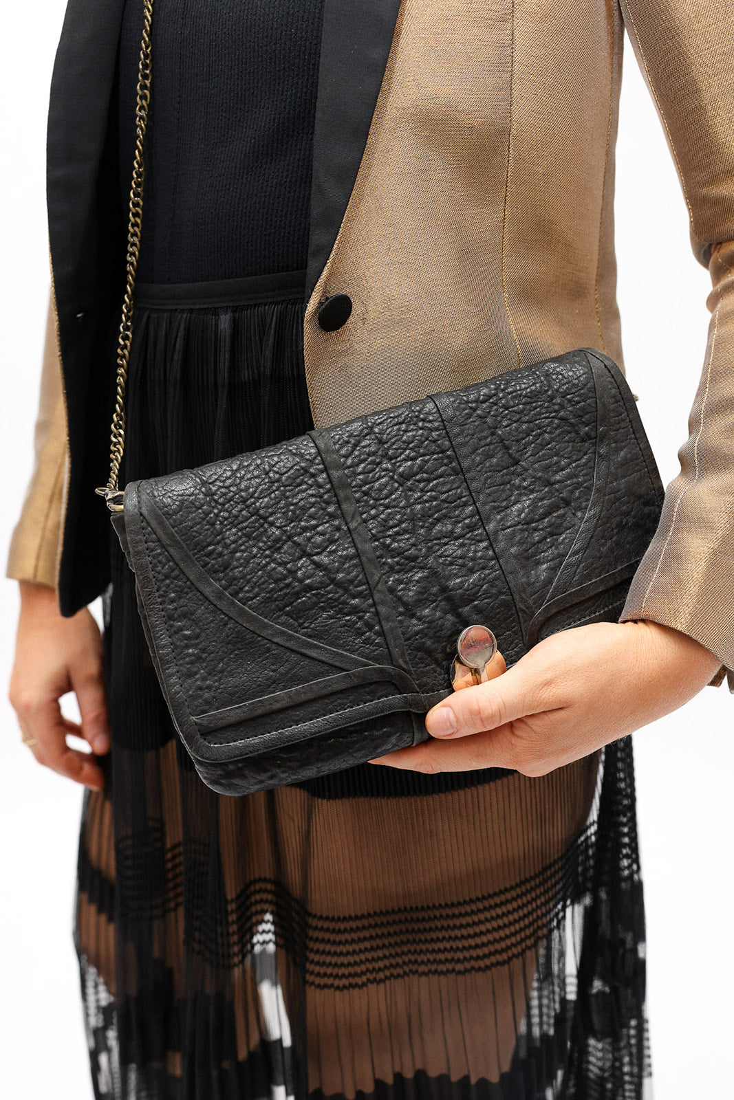 Hoss Intropia Black Leather Handbag