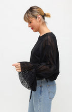 Load image into Gallery viewer, Scanlan Theodore Black Embroidered Top

