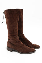 Load image into Gallery viewer, Chocolate Suede Italian Long Boots
