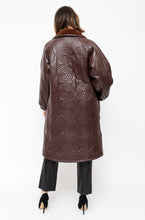 Load image into Gallery viewer, House of Sunny Chocolate Faux Leather Coat

