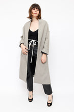Load image into Gallery viewer, Bassike Grey Rope tie Coat
