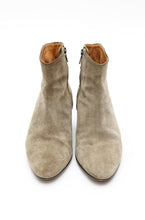 Load image into Gallery viewer, Isabel Marant Suede Khaki Cowboy Style Ankle boot
