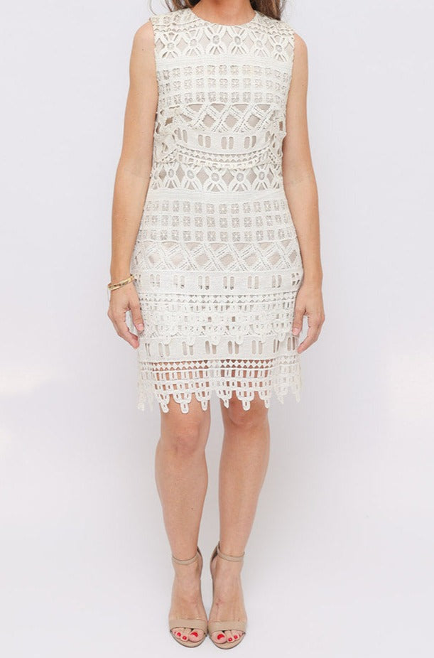 NWT Marnie Skillings Cream Lace Dress