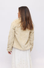 Load image into Gallery viewer, Vintage Blonde Faux Fur Jacket
