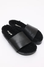 Load image into Gallery viewer, St. Agni Sherpa Leather Slides
