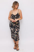 Load image into Gallery viewer, Silk Laudry Aquatic Print Slip Dress
