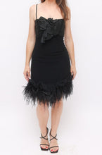 Load image into Gallery viewer, Vintage Alex Perry Feather Detail Mini Dress
