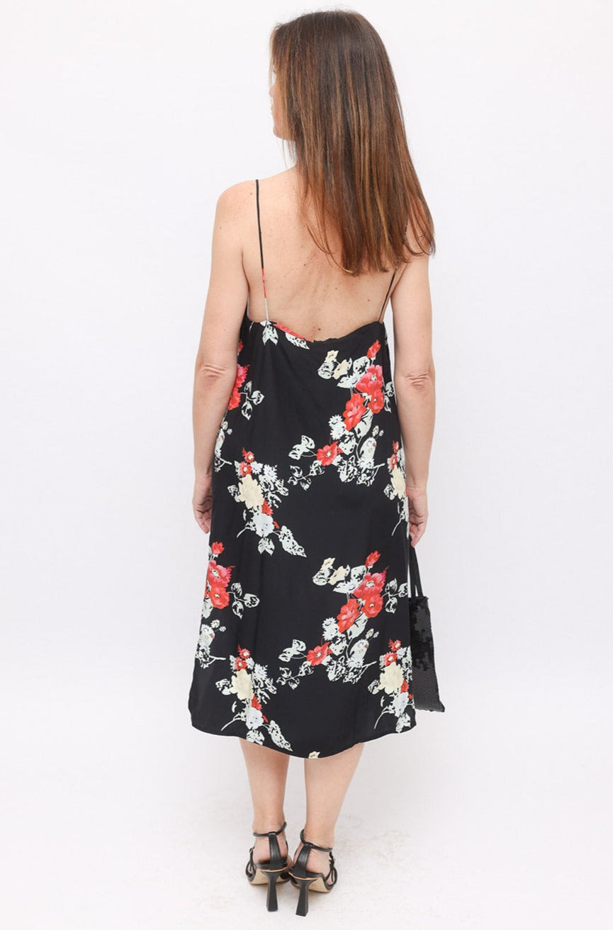 Matin Silk Floral Slip Dress