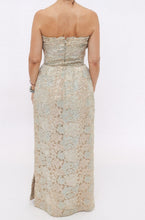 Load image into Gallery viewer, Vintage Lace &amp; Lurex Detail Dress
