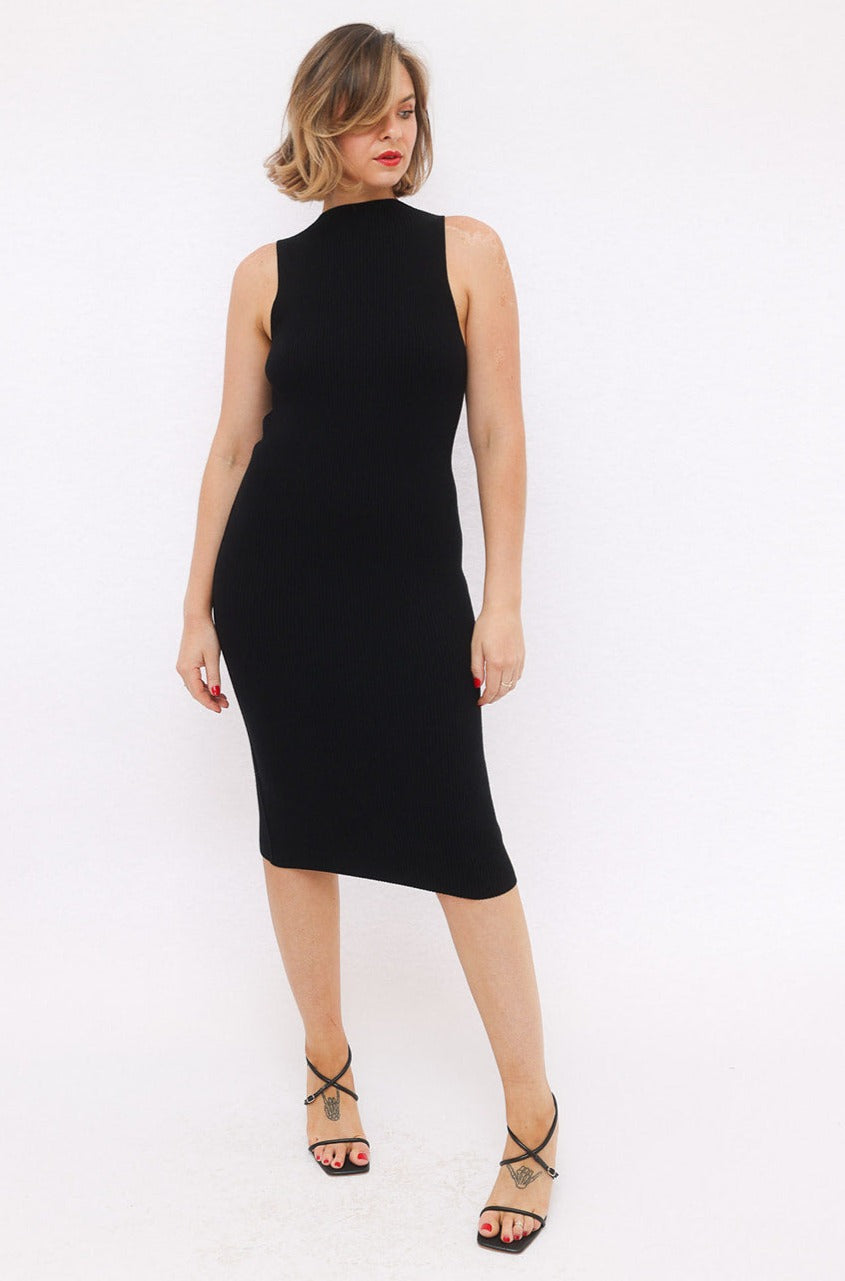 Jac & Jack Ribbed Knitted Cotton Dress