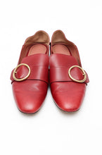 Load image into Gallery viewer, Bally Red Leather Loafer/Mule
