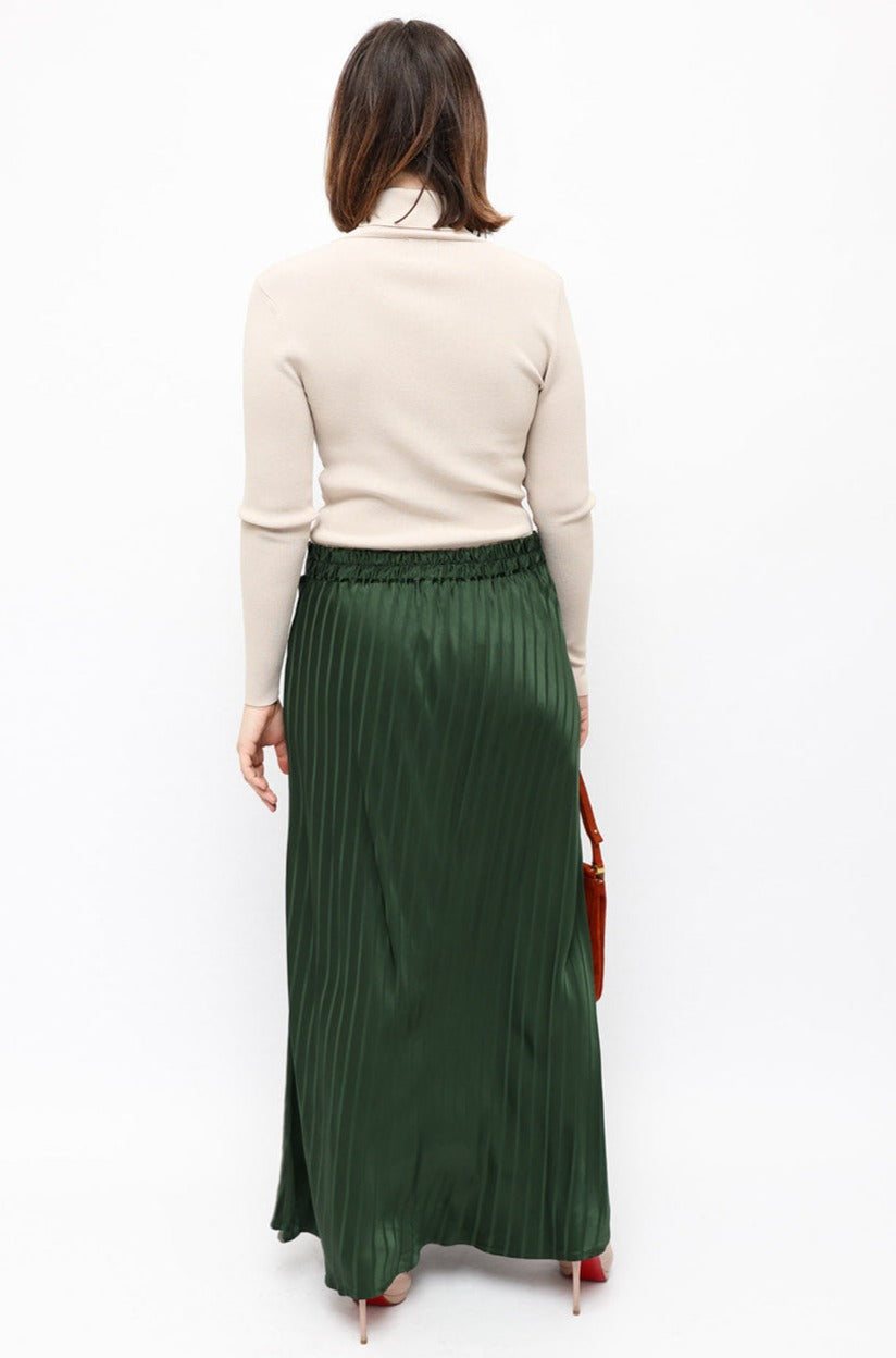 Lee Mathews NEW Emerald Bias Maxi Skirt