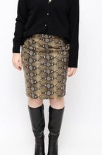 Load image into Gallery viewer, Yves Saint Laurent Vintage Faux Snake Skin Skirt
