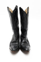 Load image into Gallery viewer, Vintage Black Authentic Cowboy Boots
