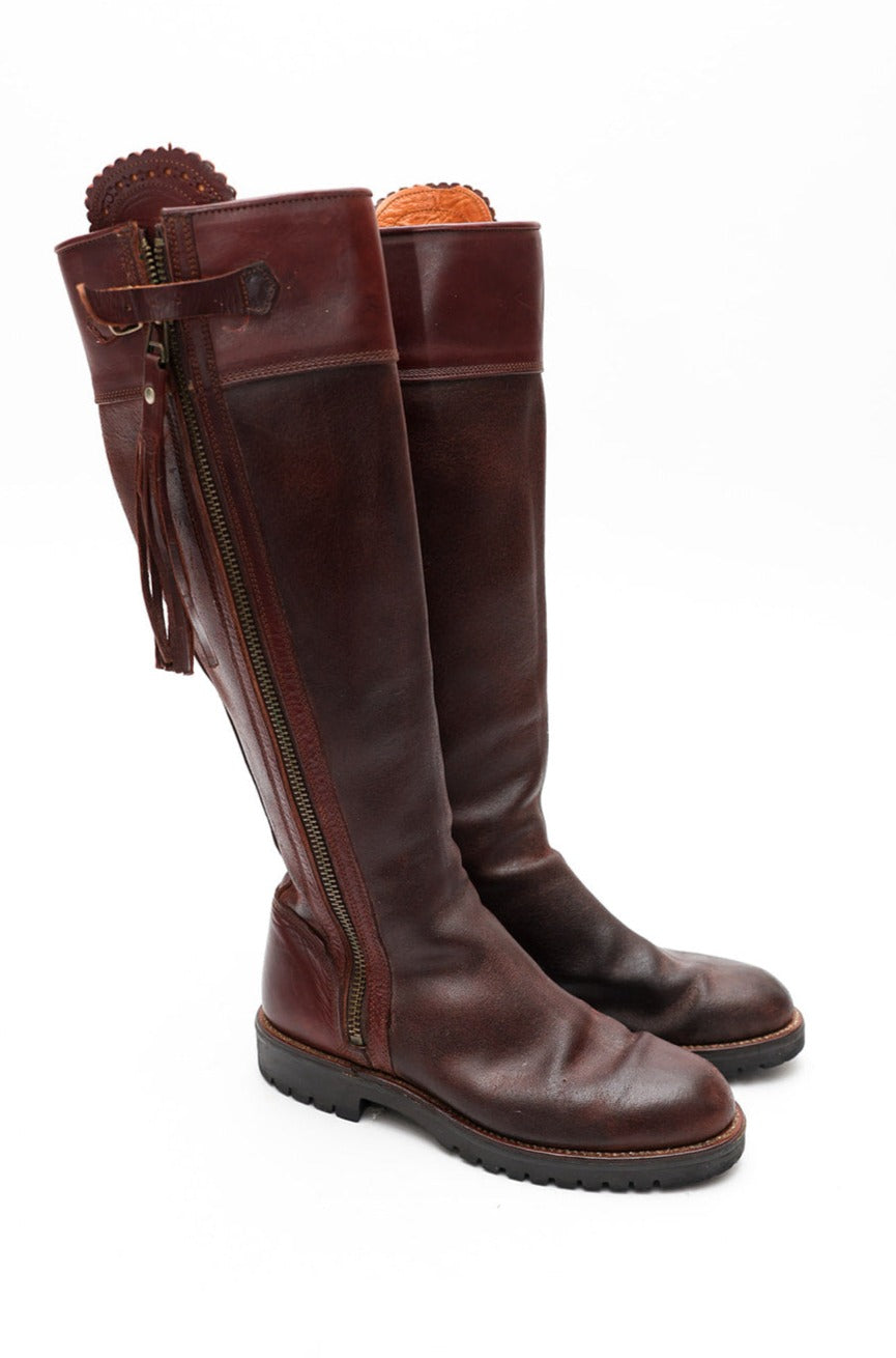 Handmade Oiled Leather Riding Boot Style