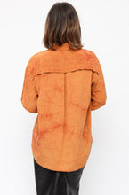 Load image into Gallery viewer, Proenza Schouler NEW Silk Orange Tie Dye Print Shirt
