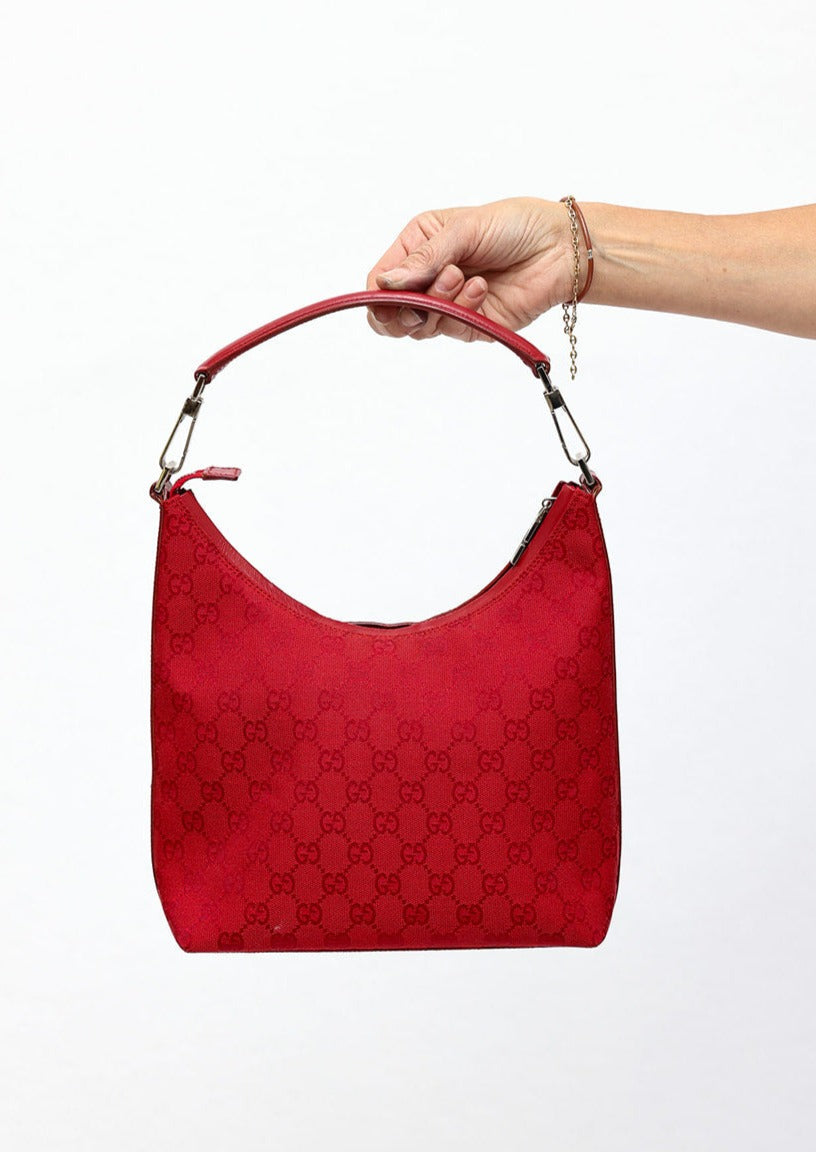 RvceShops Revival | Red Gucci GG Canvas Boston | and will have a special  Gucci Limited Edition tag at the banderas