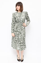 Load image into Gallery viewer, Rohe Sage &amp; Khaki Printed Midi Dress

