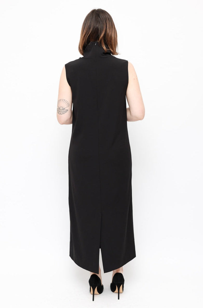 Whyred Black High Neck Dress