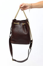 Load image into Gallery viewer, Chanel Chocolate Gabrielle Bucket leather crossbody bag
