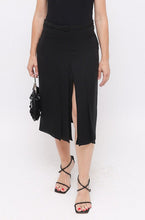 Load image into Gallery viewer, NWT Gucci black silk skirt
