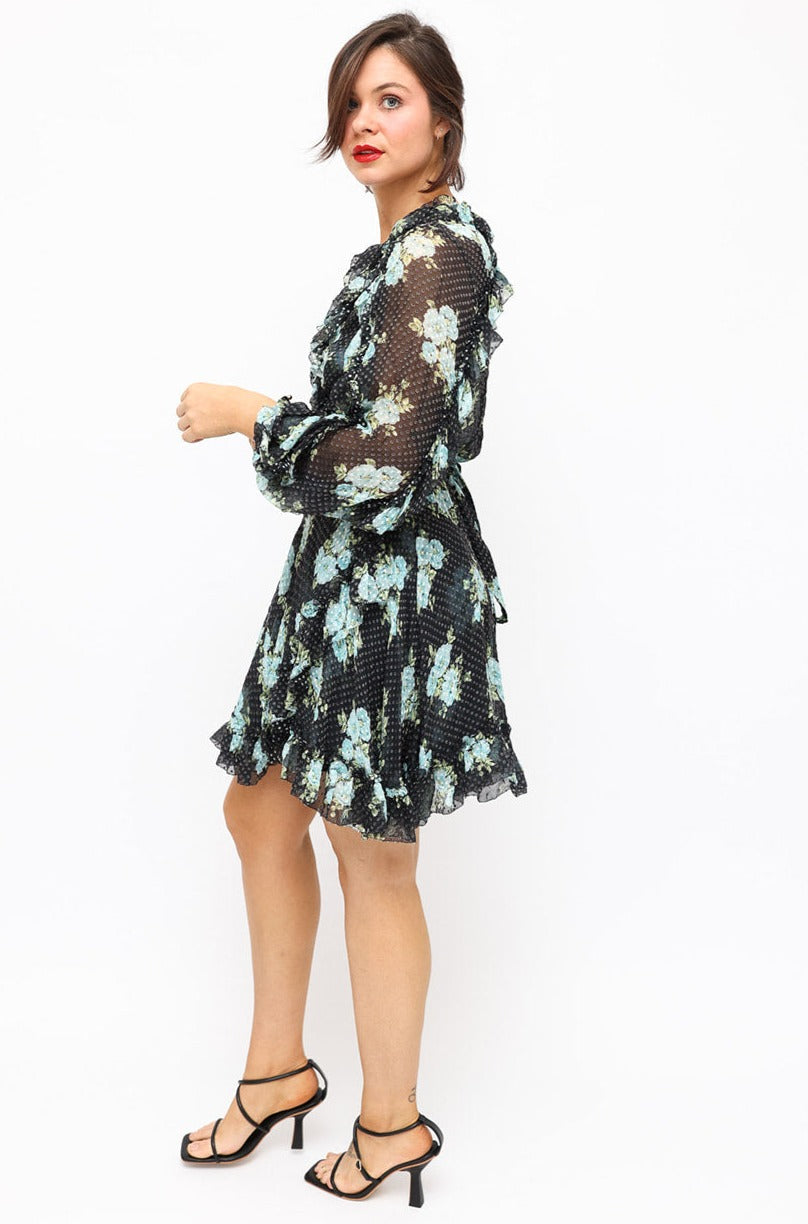 Zimmermann Blue Floral Mini Dress