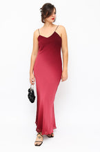 Load image into Gallery viewer, Vintage Red Silk Hues Evening Dress

