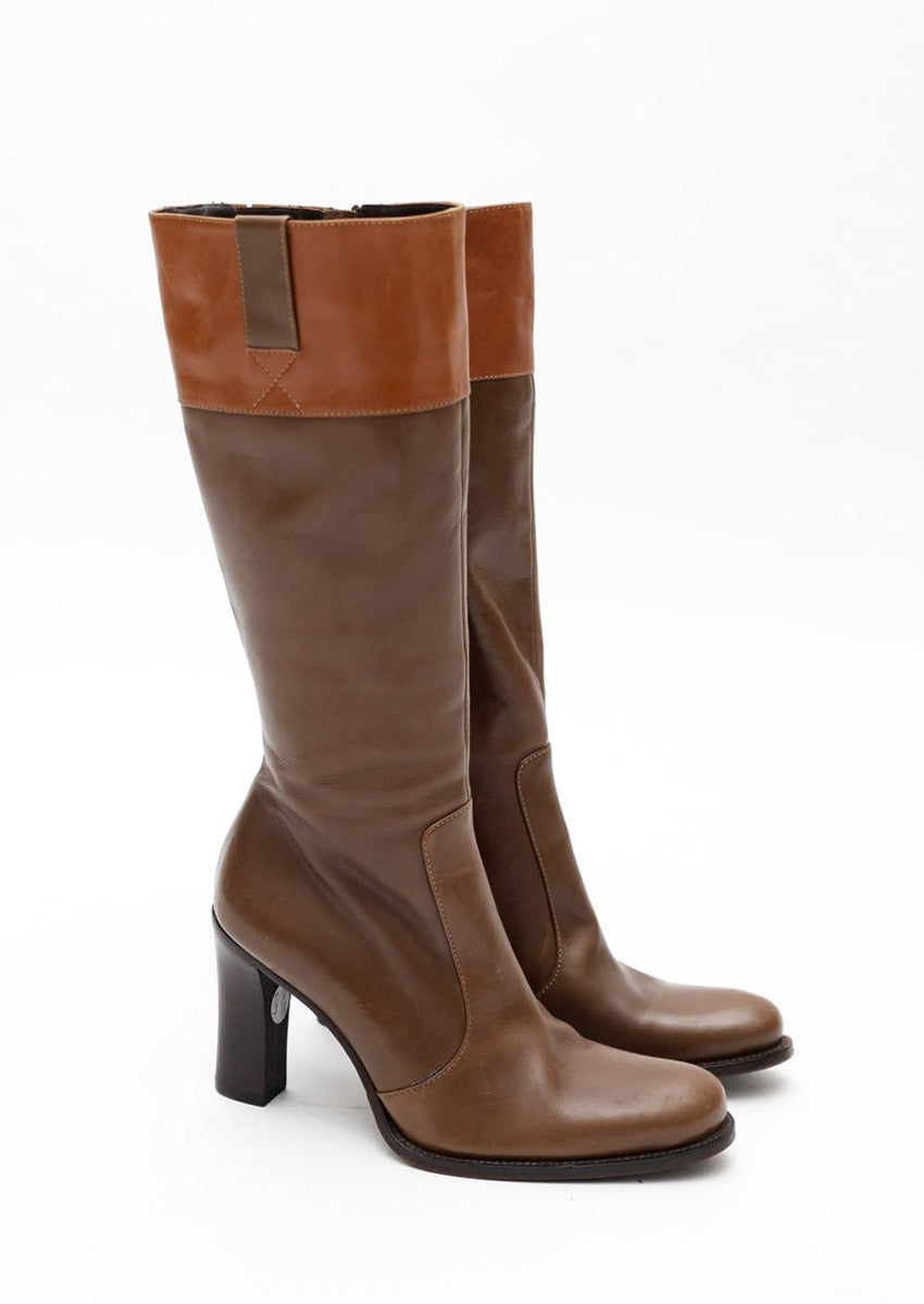 Gaetano B Italian Brown Leather Boots