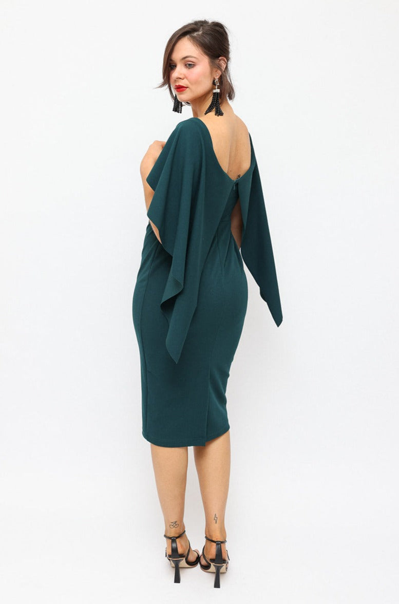 Pasduchas Bottle Green cocktail Dress