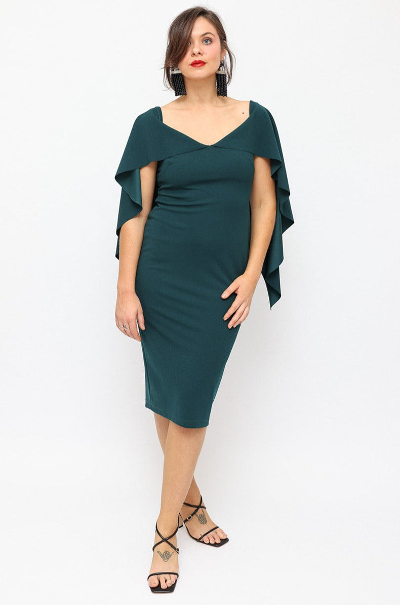 Pasduchas Bottle Green cocktail Dress