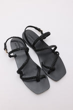 Load image into Gallery viewer, A.Emery Black Braided Leather Sandal NEW
