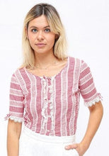 Load image into Gallery viewer, Gingham Vintage Top

