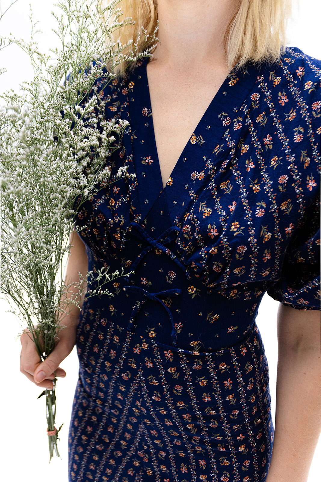 1970s Floral Maxi Dress