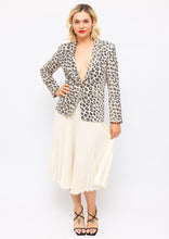 Load image into Gallery viewer, Joie Animal Print Linen Blazer
