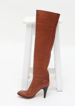 Load image into Gallery viewer, Italian Tan Knee High Boots
