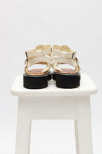 Load image into Gallery viewer, Sandro White Leather Sandals
