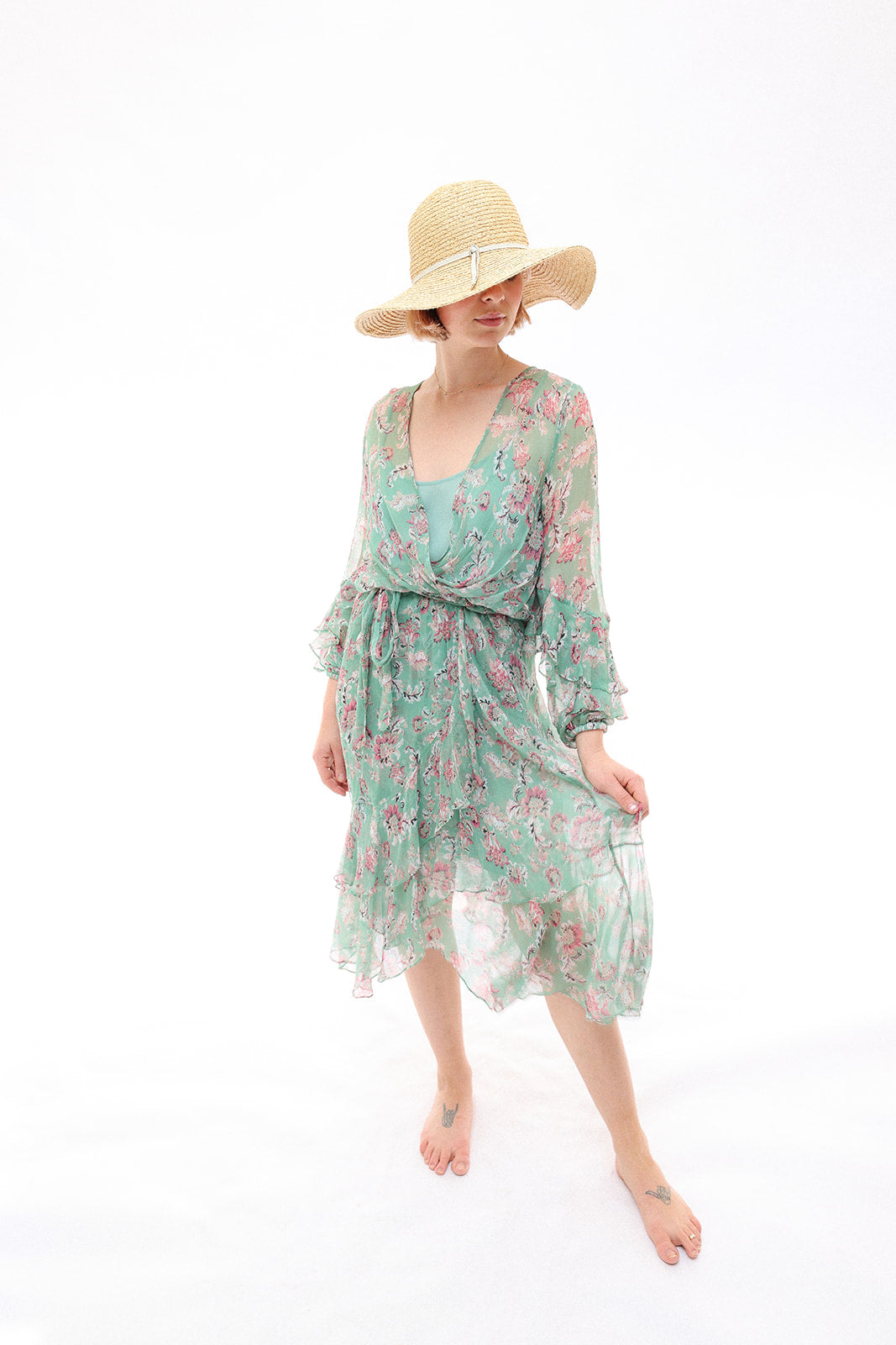 Luxe Deluxe Foral Flowy Dress