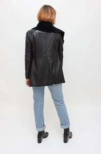 Husk Black Shearling Jacket