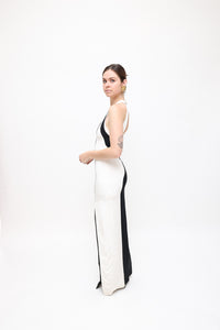 Arthur Galan Black & White Gown