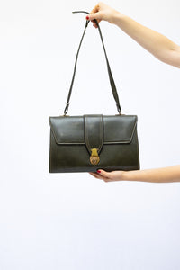 1950's Khaki Satchel Bag