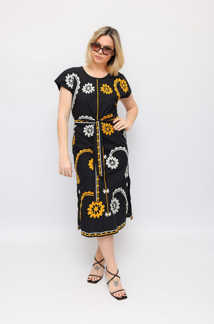 Tory Burch Black Embroidered Dress