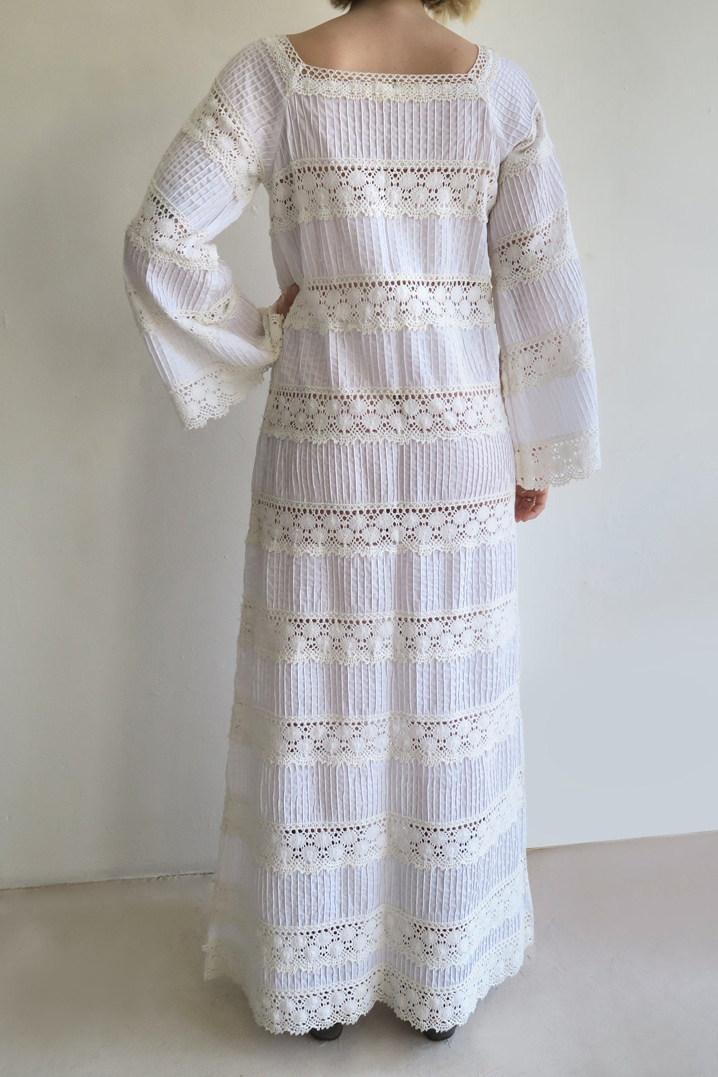 1970s Lace Maxi Dress