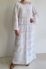 Load image into Gallery viewer, 1970s Lace Maxi Dress
