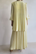 Load image into Gallery viewer, 1980s Silk Pleated Maxi and Cape Set
