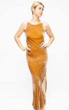 Load image into Gallery viewer, Lisa Ho Mustard Velvet Gown
