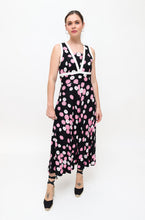 Load image into Gallery viewer, Vintage Pink &amp; White Daisy Midi Dress
