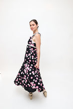 Load image into Gallery viewer, Vintage Pink &amp; White Daisy Midi Dress
