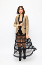 Load image into Gallery viewer, Vintage Black Tulle Midi skirt
